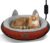 Heated Cat Bed for Small Size Cats, Heated Pet Bed with Timer & Temp Adjustable, Removable Waterproof Pet Heating Pad for Indoor, Gray Cozy Donut Electric Bed Heater Warmer for Kitten Cat