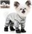 Dog Winter Coat, Waterproof Insulated Quilted Full Body Suit with Attached Boots for Small Medium Dogs, Reflective Outdoor Walking Snow Outfit (X-Large)