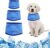 WADY Dog Bandana, 2 Pcs Dog Cooling Bandana, Cooling Scarf Neck Wrap for Dogs and Cats, Dog Scarf Bibs Kerchief, Wet Reveal Ice Bandana,Chilling Collars for Dog Puppy (Blue, Small)