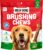 Milk-Bone Brushing Chews Dental Dog Treats, Chicken Flavour Dental Chew, Helps Clean Teeth and Reduce Bad Breath, For Large Dogs, 18 Treats (Pack of 1)