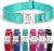 Personalized Reflective Nylon Dog Collar with Name Tag | Custom Engraved Buckle Dog Collars | Metal Buckle Adjustable XS S M L XL Pet Collar for Small Medium Large Dogs,（Teal）