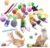 Cat Toys for Indoor Cats, 34 Packs Interactive Cat Toys Set with Colorful Springs, Mouse Toy, Catnip Ropes, Balls, Bells, and Sisal Ball for Kittens