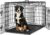 Yaheetech Dog Crate 48” Double Door Dog Crate w/Divider for Puppy to Adult Large Collapsible Metal cage with Removable Tray XXL Wire Dog Kennel Crate for Dogs Large Travel Cage, Black