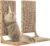 Zakkart 2-Pack Cat Scratching Board, 65cm Tall Cardboard L Shape Vertical Cat Scratchers for Indoor Cats, Cat Scratching Post for Wall and Couch, Large