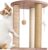 PETMAKER Cat Scratching Posts-Adult Cat and Kitten Tree, 3 Large Scratching Poles, Carpeted Base Play Area and Perch, Furniture Scratch Deterrent