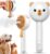Cat Steam Brush, Cat Brushes for Indoor Cats with Release Button, Dual Speed Spray USB Rechargeable Cat Grooming Supplies, Cat Brush Shedding Suitable for All Long-haired and Short-haired Pets, Orange