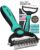 Maxpower Planet Pet Grooming Brush – Double Sided Shedding, Dematting – Undercoat Rake Dogs – Dog Grooming Brush – Deshedding Brush for Dogs – Dog Brush, Cat Brush, Reduce Shedding by 95%, Turquoise