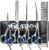 GLADOG Dog Grooming Scissors Kit with Safety Round Tips, Professional 6 in 1 Grooming Scissors for Dogs, Sharp and Durable Dog Shears for Dogs Cats Pets