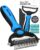 Maxpower Planet Pet Grooming Brush – Double Sided Shedding, Dematting (A1 Blue, Large)