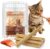 Freezed Dried Cat Teething Sticks, Cat Chew Stick for Dental Care, Salmon and Chicken Flavour Cats Treats, Feline Freshens Breath Snacks
