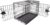 Amazon Basics Foldable Metal Wire Dog Crate with Tray, Double Door, 30 Inch, Black