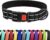 CollarDirect Reflective Dog Collar for a Small, Medium, Large Dog or Puppy with a Quick Release Buckle – Boy and Girl – 48 Options Nylon Suitable for Swimming (35-45 cm, Black)