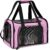 Henkelion Cat Carriers Dog Carrier Pet Carrier for Small Medium Cats Dogs Puppies up to 15 Lbs, TSA Airline Approved Small Dog Carrier Soft Sided, Collapsible Waterproof Travel Puppy Carrier – Pink