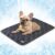 PetAmi Waterproof Cooling Mat for Dog, Premium Pet Cooling Blanket for Bed Crate, Anti Slip Indoor Dog Cool Pad for Sleeping, Q-MAX Small Medium Sofa Couch Cover Mat for Cat, Grey, 29×40
