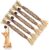 5 Pcs Natural Silvervine Sticks Cat Toys, Catmint Silvervine Blend Sticks, Kittens Chew Toys for Teeth Cleaning, Matatabi Dental Care Cat Treat, Edible Kitty Lick Toys