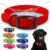 Regal Dog Products Large Red Waterproof Dog Collar with Heavy Duty Double Buckle & D Ring | Vinyl Coated, Custom Fit, Adjustable Biothane Dog Collar | Chew Resistant Waterproof Collar for Dogs