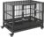 PawHut Heavy Duty Steel Dog Crate Kennel Pet Cage with Wheels for Portability and a Door for Convenient Access Anti-Pinching Floor, 36.2″ L x 24.4″ W x 30.7″ H, Grey