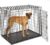 MidWest Homes for Pets SL54DD Ginormous Double Door Dog Crate for The Largest Dogs Breeds, Assembled Measurement 136cm x 90.5cm x 114.5cm, Black, SL54DD
